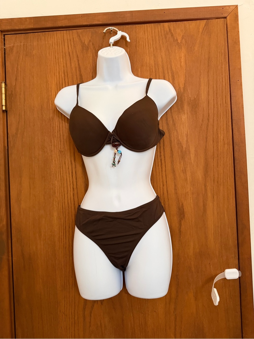 Women’s Brown Two-Piece Swim Bikini - Classic Solid